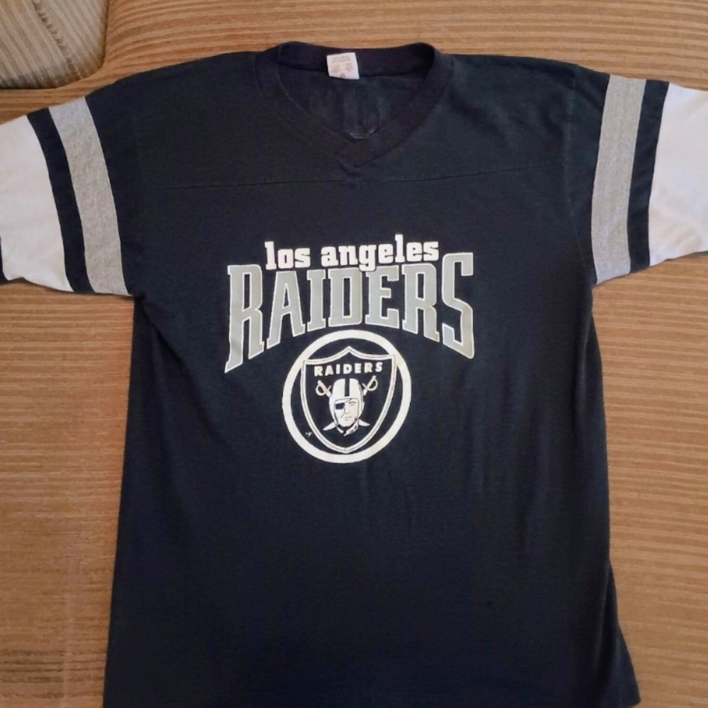 Vintage Los Angeles Raiders Black Jersey T-Shirt